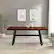 Alt View Zoom 11. Walker Edison - Modern Bridge-Leg Dining Table - Dark Walnut.