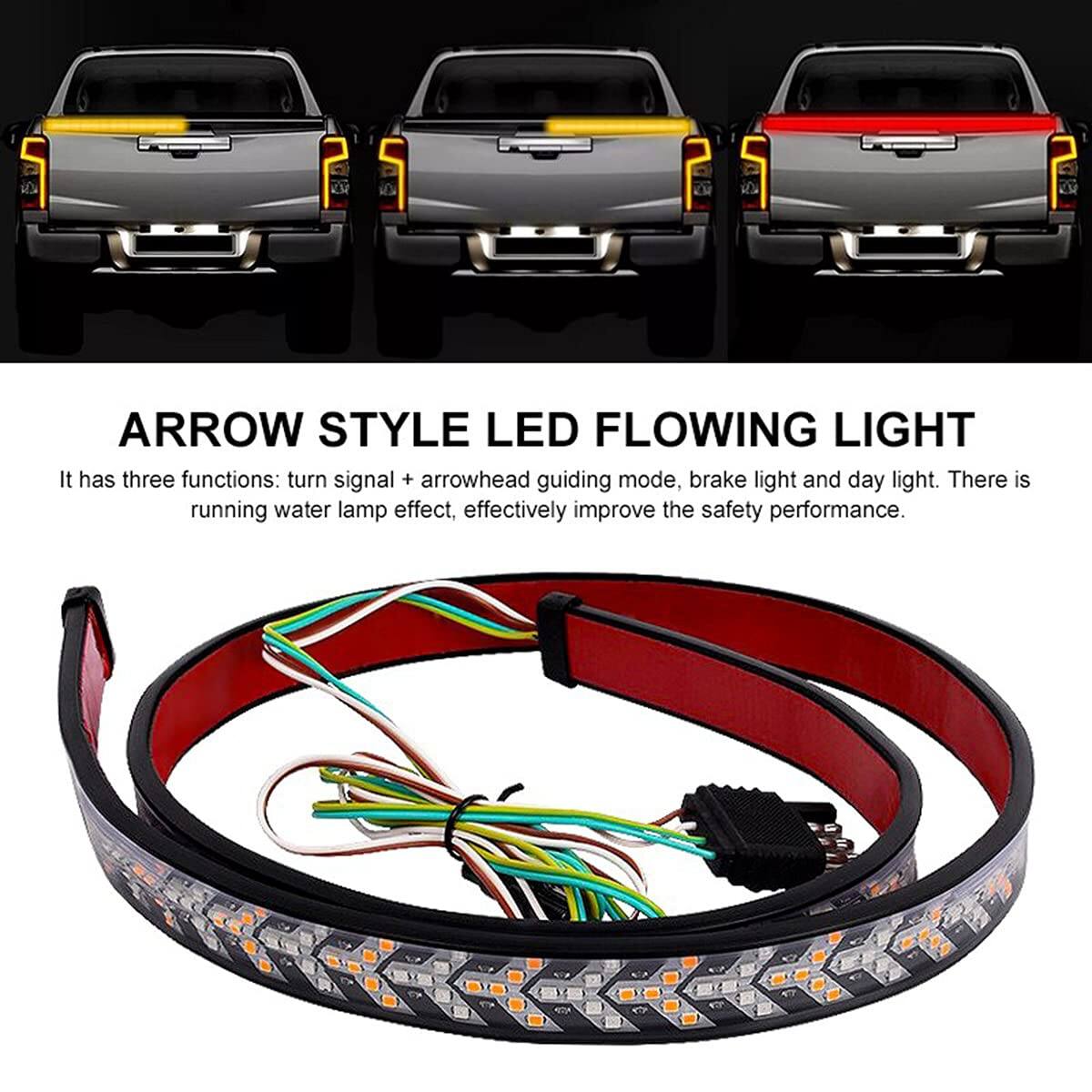 COTTAGE arrow led tailgate running light kit bar strip truck strobe ...