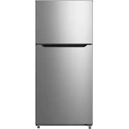 Front. Element Electronics - Element ERT21CSCS 20.5 Cu. Ft. Stainless Top Freezer Refrigerator - Stainless.