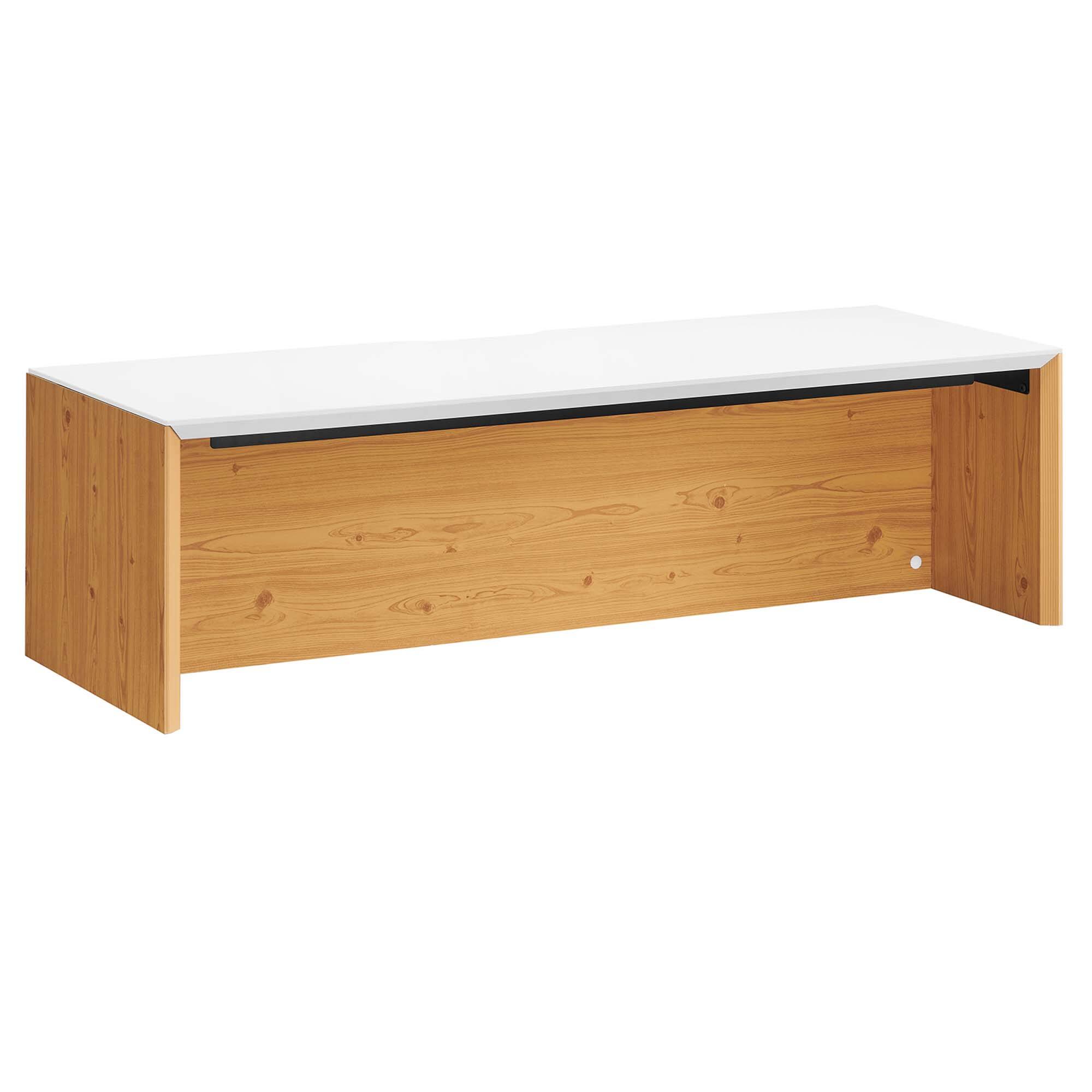 Angle. Modway - Kinetic 49" Wall-Mount Office Desk by Modway - White Natural.