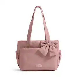 Bagsmart - Crush 14L Everyday Tote, Puffy Splash-Resistant Tote with 14" Laptop Compartment for Work & Travel - Dark Pink