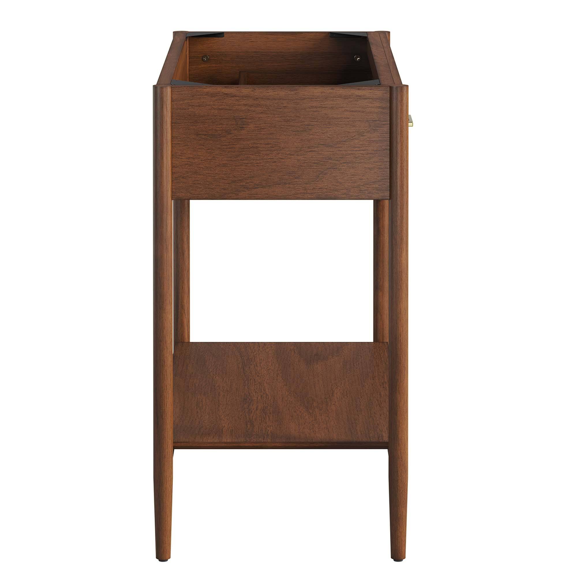 Alt View 1. Modway - Zaire Bathroom Cabinet Basin Not Included by Modway - Walnut.