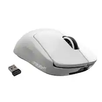Logitech - PRO X SUPERLIGHT Lightweight Wireless Optical Gaming Mouse with HERO 25K Sensor - Wireless - White - Front_Zoom