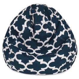 Majestic Home - Large Bean Bag Trellis Navy - Blue