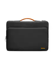 Front. tomtoc - Defender-A14 360° Protective Recycled Laptop Sleeve Bag Case for 15.6-16.2 Inch Acer ASUS Dell HP Lenovo Laptops - Black.