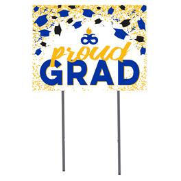 Jardine - Albany State Golden Rams 18'' x 24'' Grad Yard Sign - White