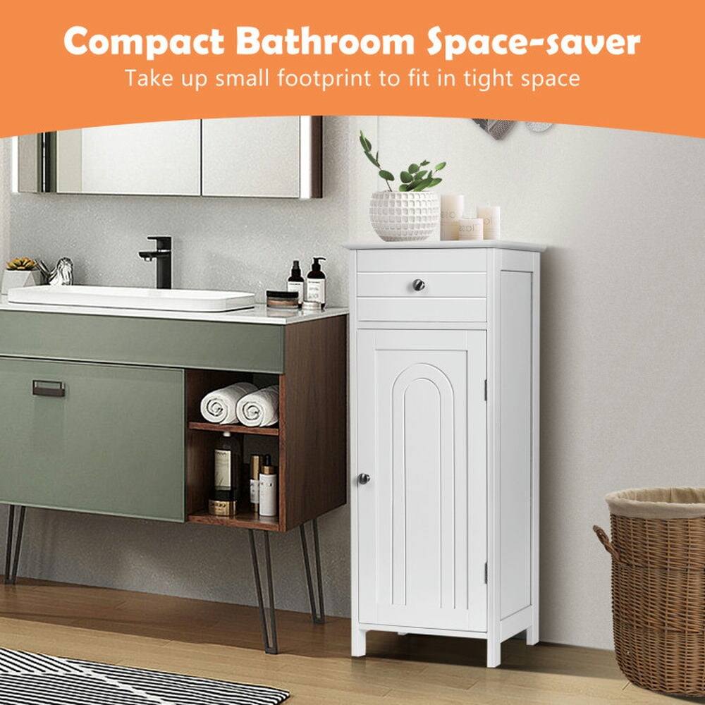 Compact Bathroom Space-saver  
Take up small footprint to fit in tight space