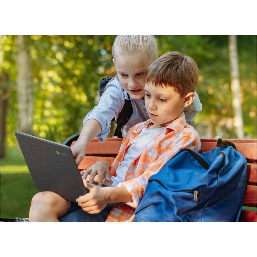 Lenovo 100e Chromebook Gen 4 – 11.6 Pollici, 4GB RAM, 32GB EMMC, Processore MediaTek Octa-core, Tastiera Inglese, Grigio Grafite - 2