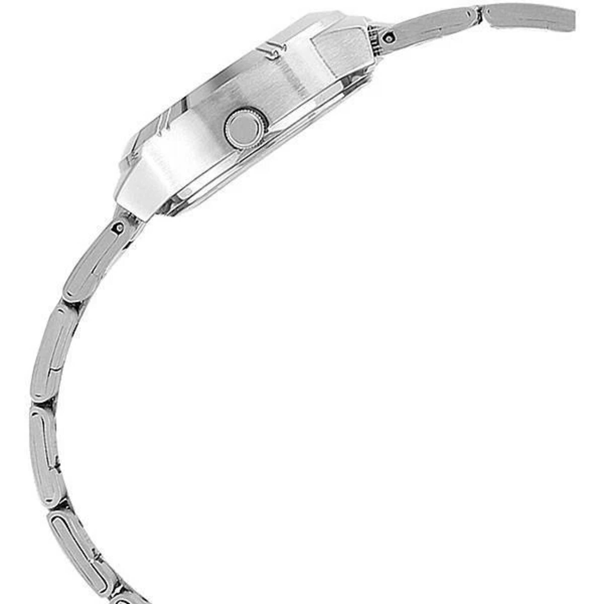 Alt View 2. Casio - Casio Women’s Black Dial Stainless Steel Bracelet Analog Watch - LTP-1241D-1A - Silver.