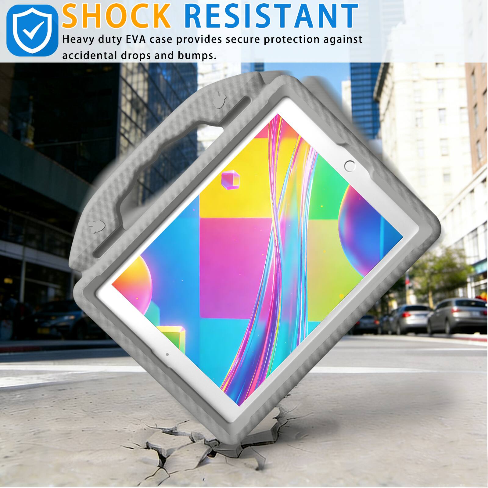 SHOCK RESISTANT  
Heavy duty EVA case provides secure protection against accidental drops and bumps.