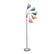 Alt View 15. Simple Designs - 5 Light Adjustable Gooseneck Floor Lamp - Silver/Fun Multicolored Shades.
