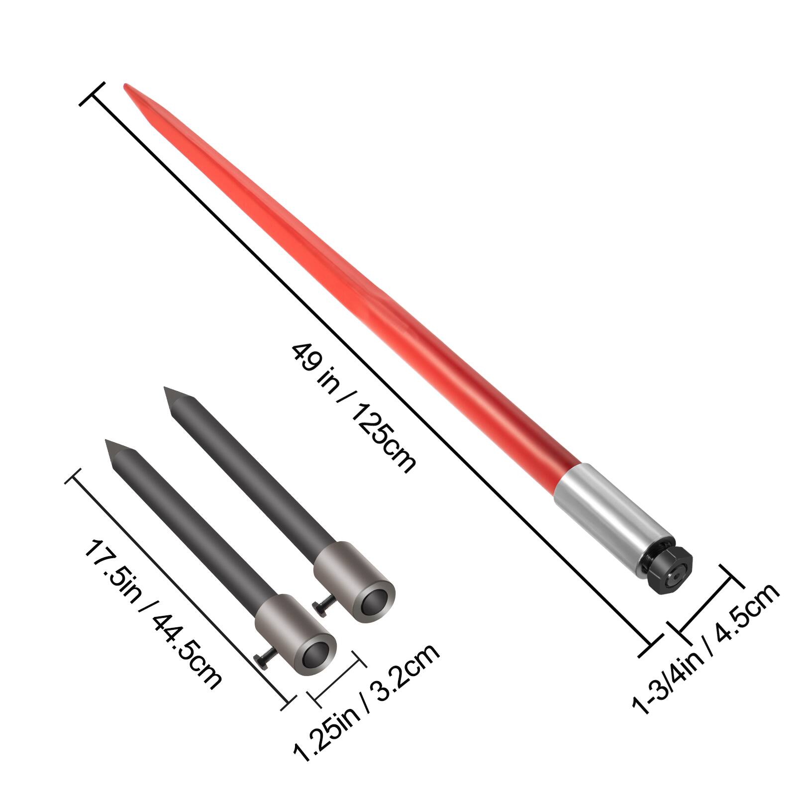 49 in / 125cm  
17.5in / 44.5cm  
1.25in / 3.2cm  
1-3/4in / 4.5cm