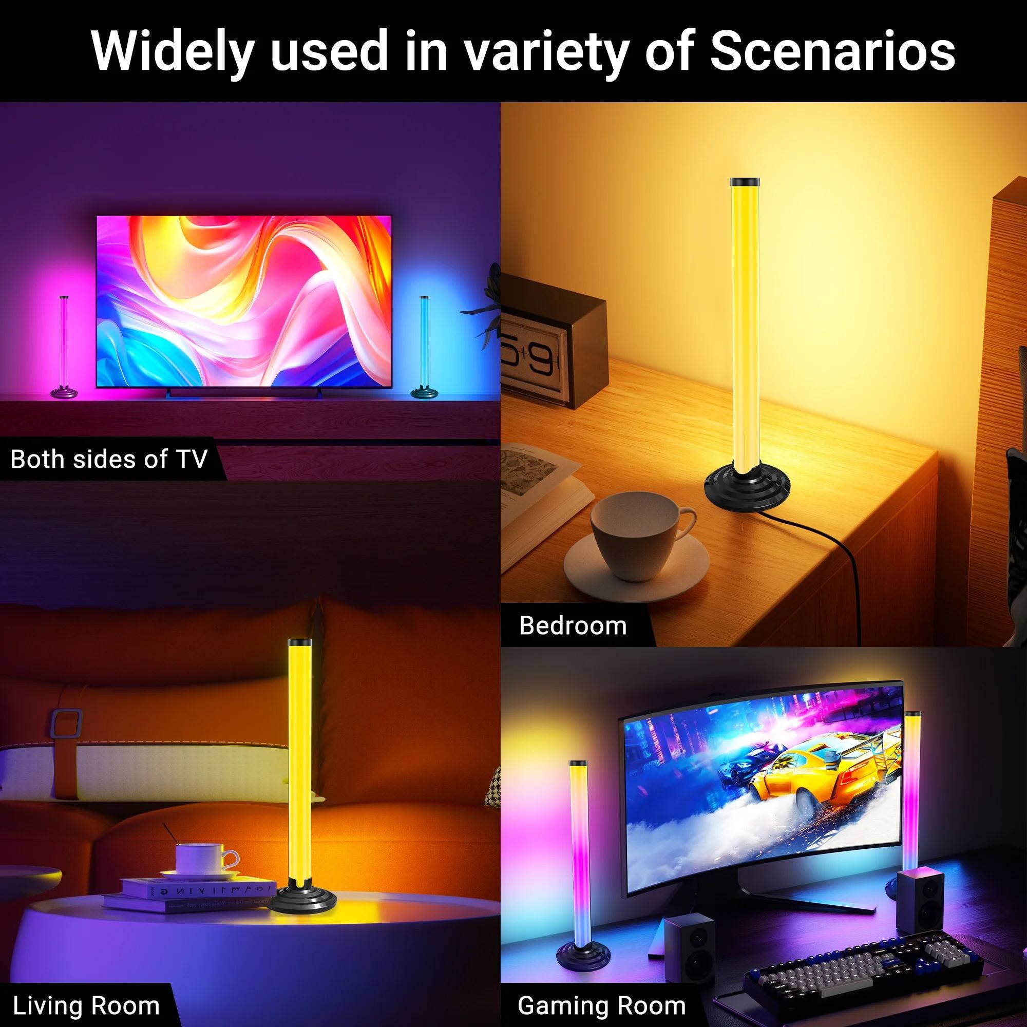 Widely used in variety of Scenarios

Both sides of TV

Bedroom

Living Room

Gaming Room