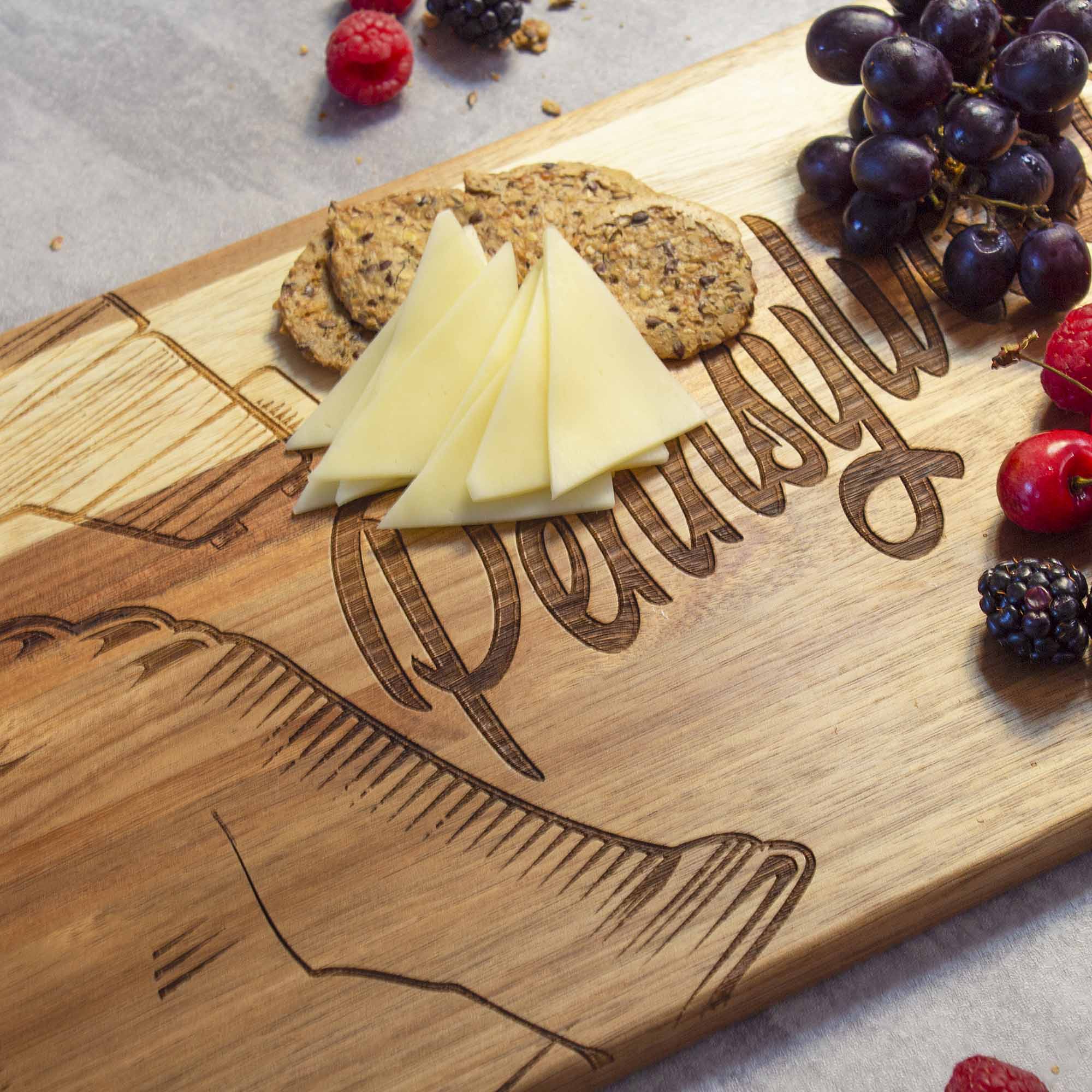 Alt View 2. Rock & Branch - Origins Series Pennsylvania Cutting Board.