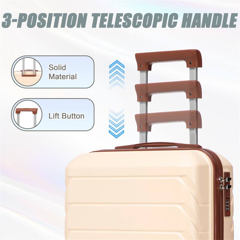 3-POSITION TELESCOPIC HANDLE

- Solid Material
- Lift Button