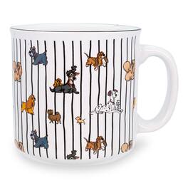 Silver Buffalo - Disney Dogs Ceramic Camper Mug | Holds 20 Ounces - White