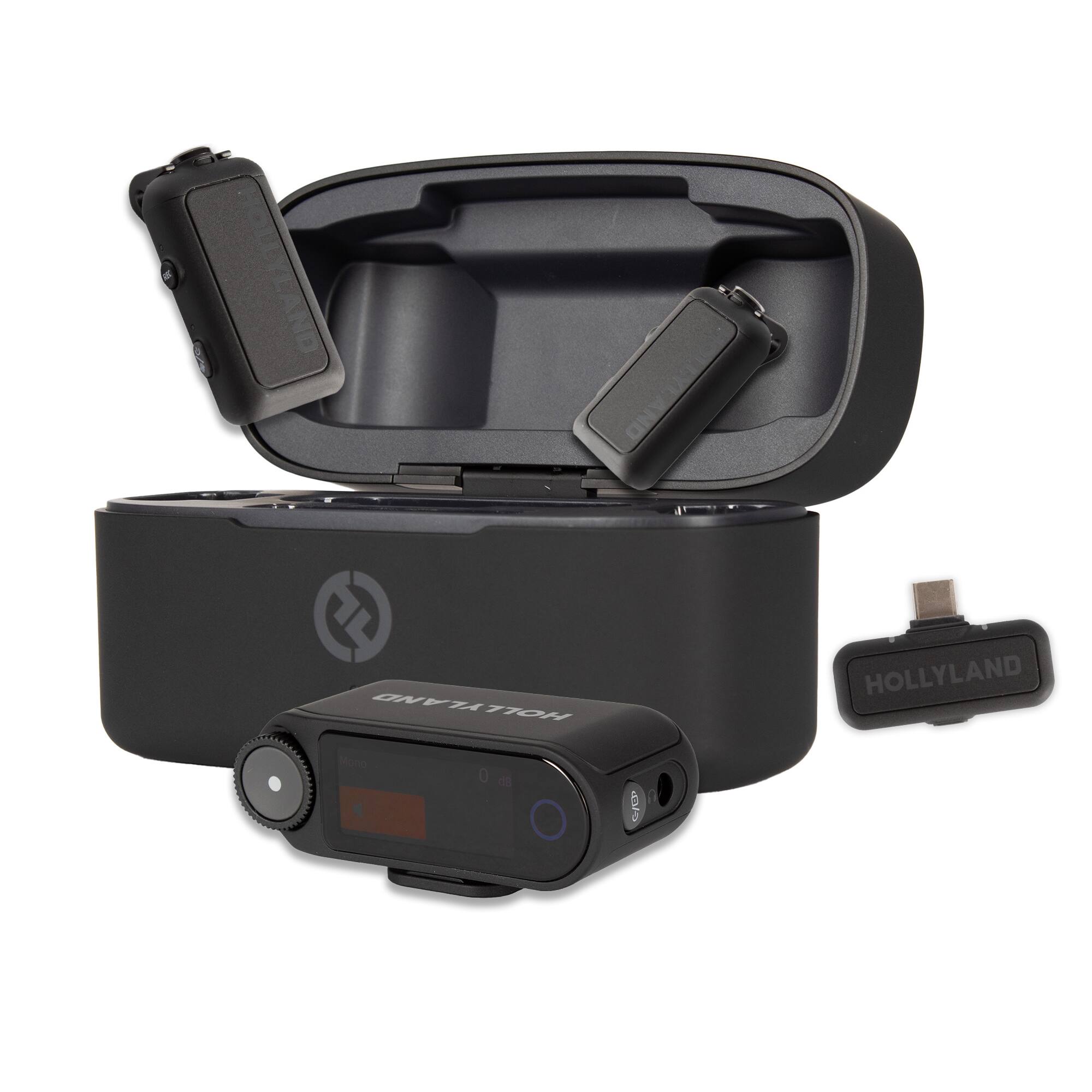 HOLLYLAND Lark MAX 2 Wireless Microphone Combo (Space Gray) Space