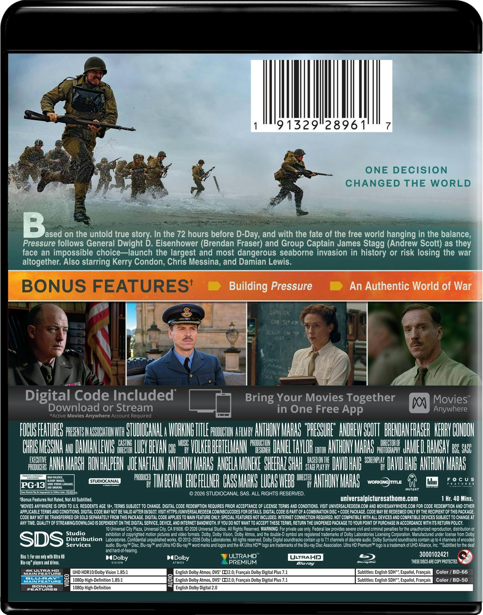 Back. Pressure   - 4K Blu-Ray.