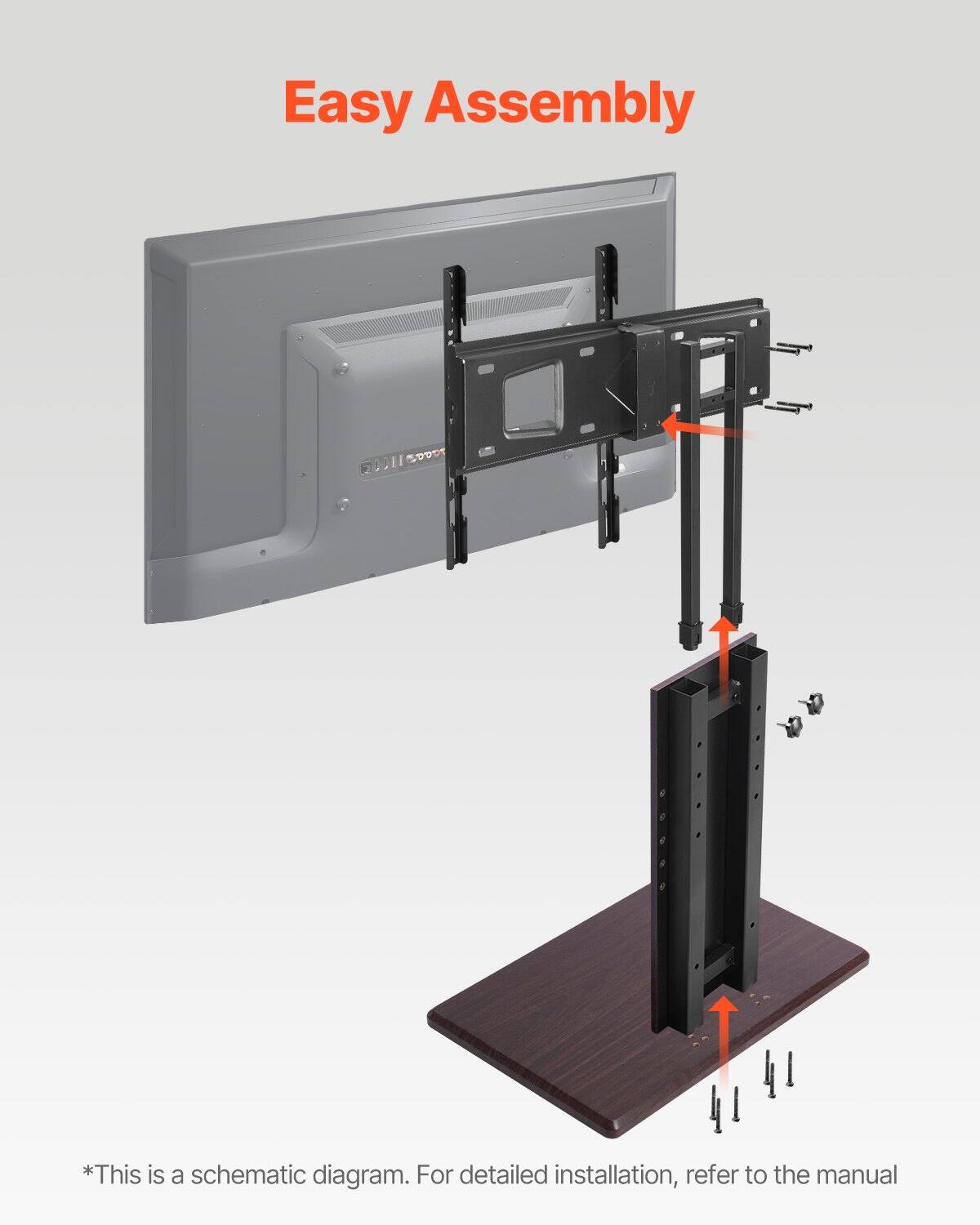 Easy Assembly

*This is a schematic diagram. For detailed installation, refer to the manual
