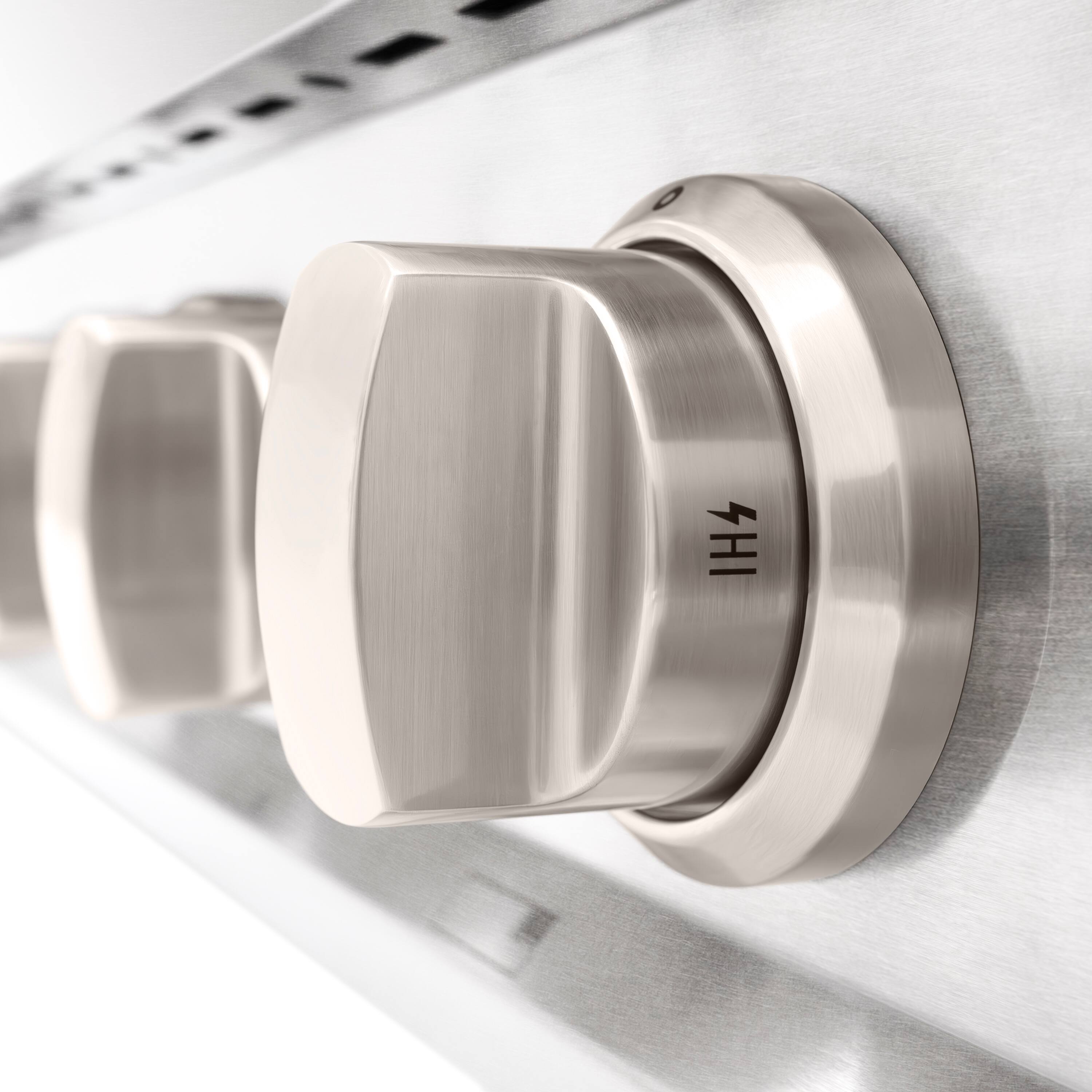 Alt View 4. ZLINE - ZLINE 48 in. Classic Gas Rangetop with 8 Burners and Porcelain Cooktop in Satin Stainless Steel (RTS-48) - Satin Stainless Steel.