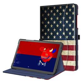 Kitcheniva - Multi-Angle Smart Stand Case For Samsung Galaxy Tab A11+ Plus 11 Inch 2025 US Flag - Multicolor