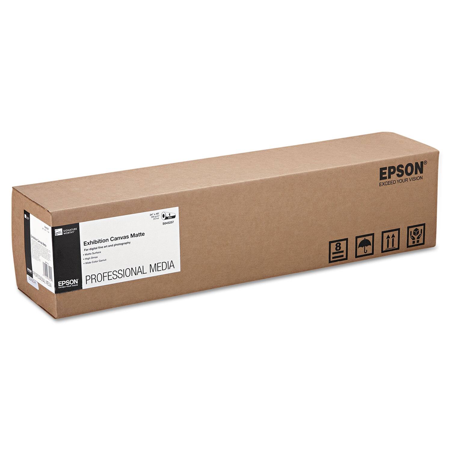 Epson - Exhibition Canvas Matte Archival Inkjet Paper 24" x 40 ft Matte White