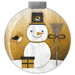 Fan Creations - Missouri Tigers 12'' Snow Globe Wall Art - Multicolor