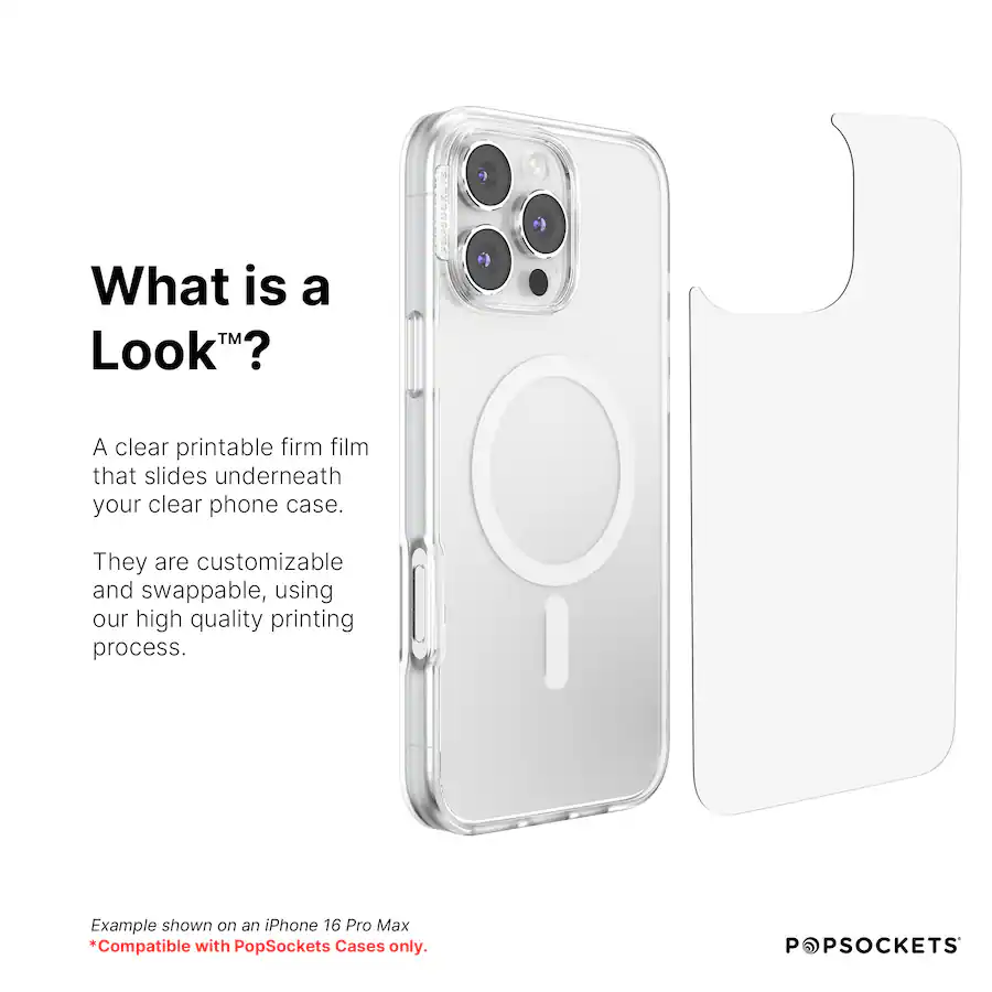 Phone Case Insert PopSockets MagSafe PopCase for iPhone 16 Case with Customizable Graphic ...