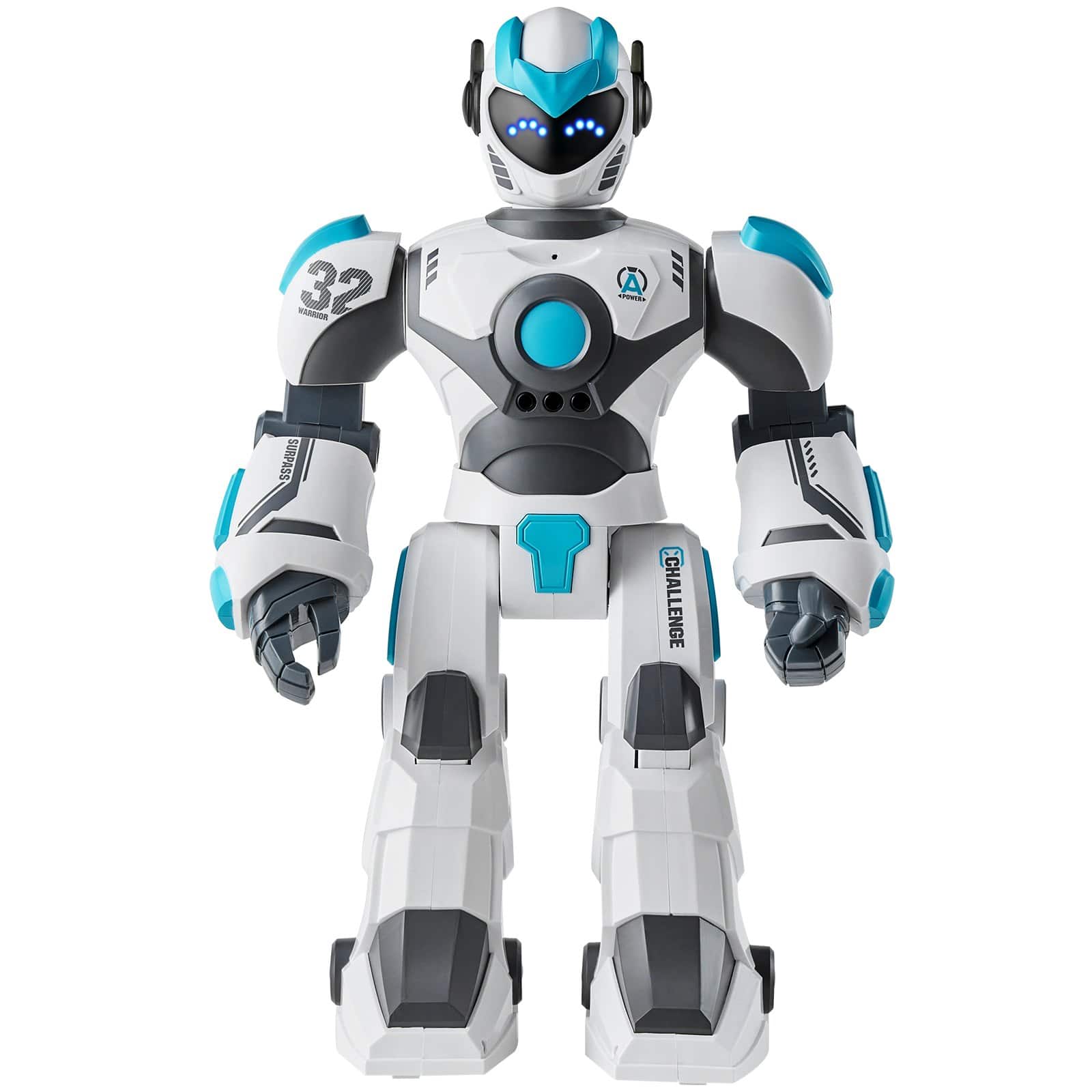 HONGGE - Interactive RC Robot Toy with Voice Control Music Stories and Programming Play - White