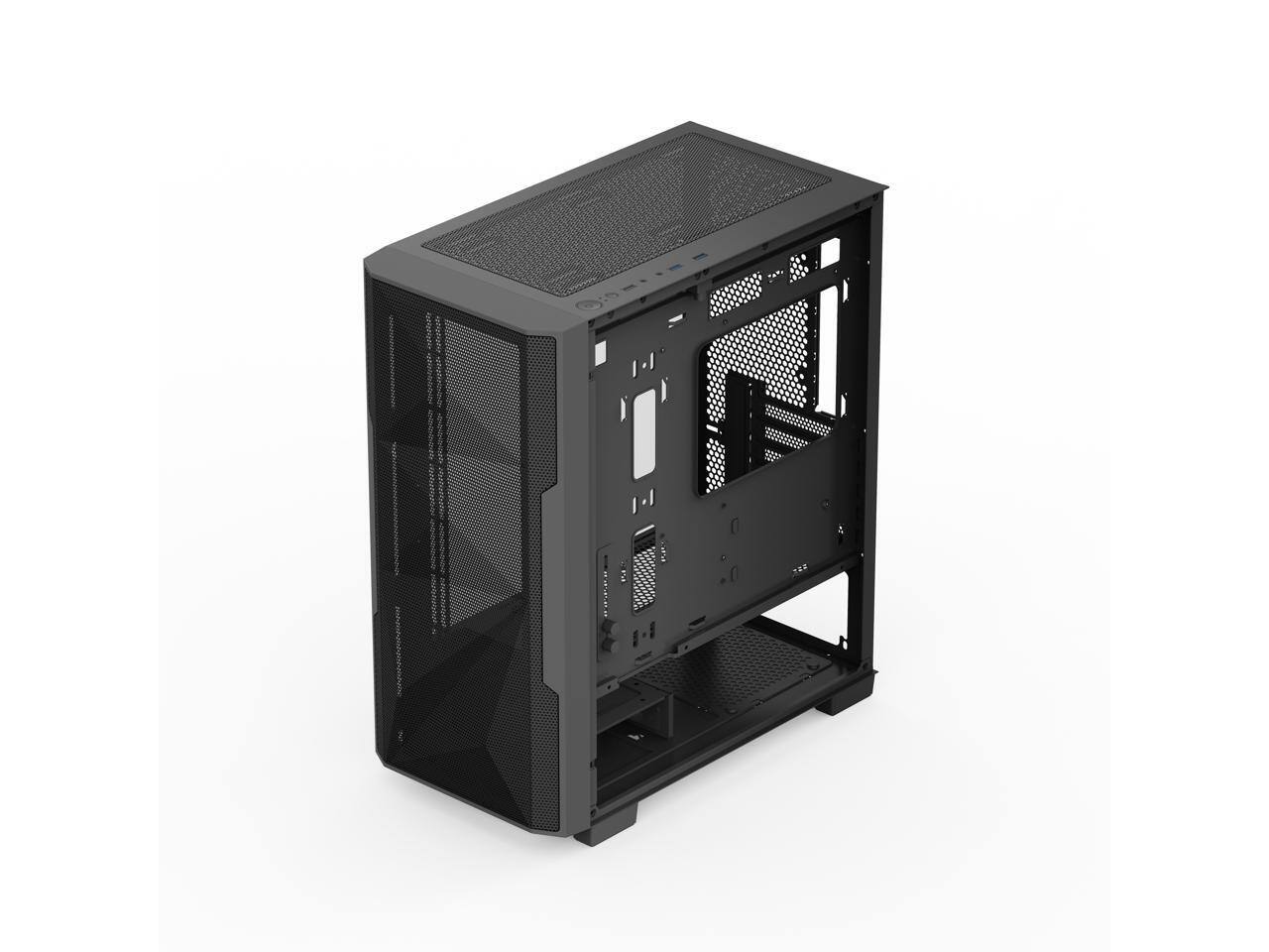 Alt View 8. Rosewill - Rosewill FBM-X6 Black Micro ATX Case - Tempered Glass, 4 PWM ARGB Fans, 650W 80+ Gold PSU - Black.
