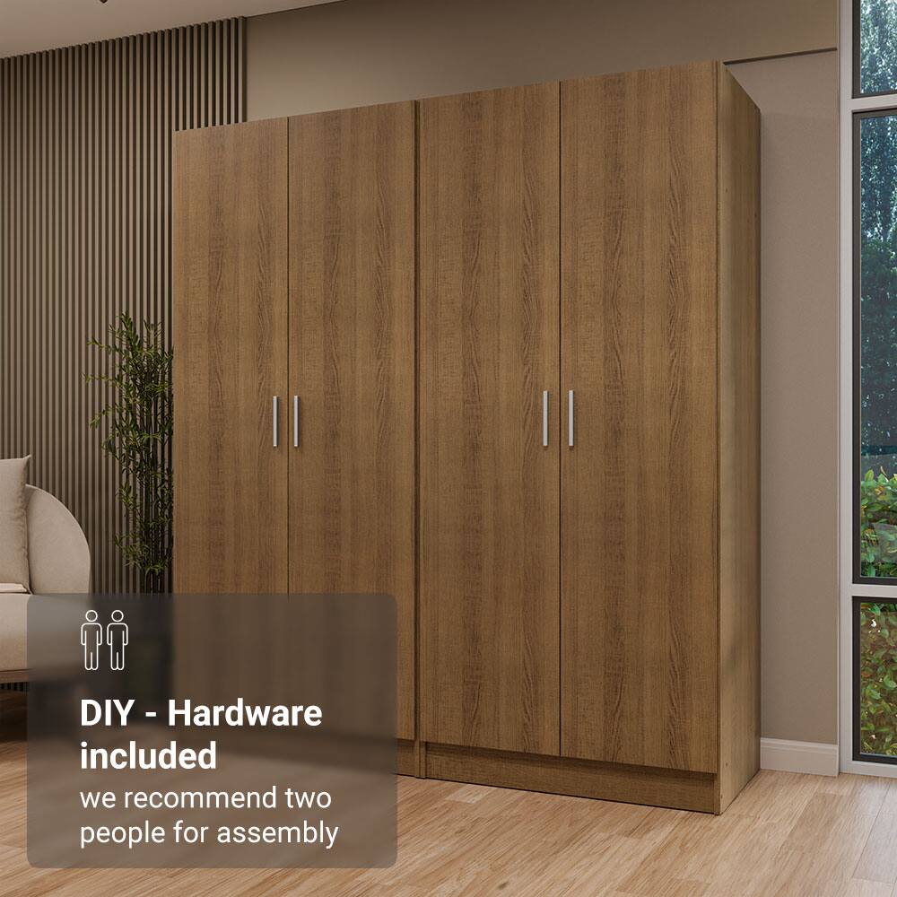 DIY - Hardware included  
we recommend two people for assembly