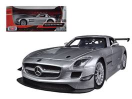 Mercedes SLS AMG GT3 1/24 Diecast Car Model by Motormax - Silver