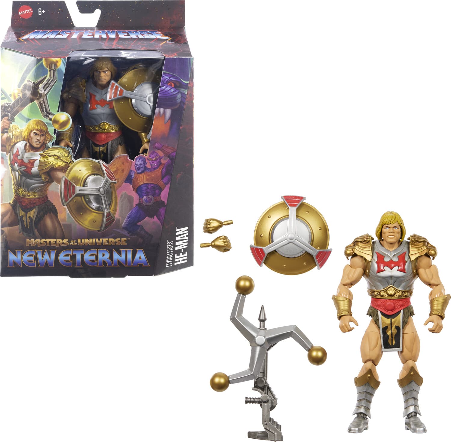Collectible - Masters of the Universe Masterverse New Eternia Flying Fist He-Man (He-Man, MOTU) - COLLECTABLES - Mattel