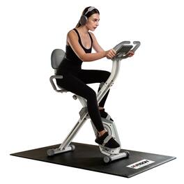 HARISON - Exercise Bike Mat for Carpet Floors, 39.37" x 29.53", 4.3mm, Exercise Mat for Exercise Bikes and Accessories (BB004) - Black