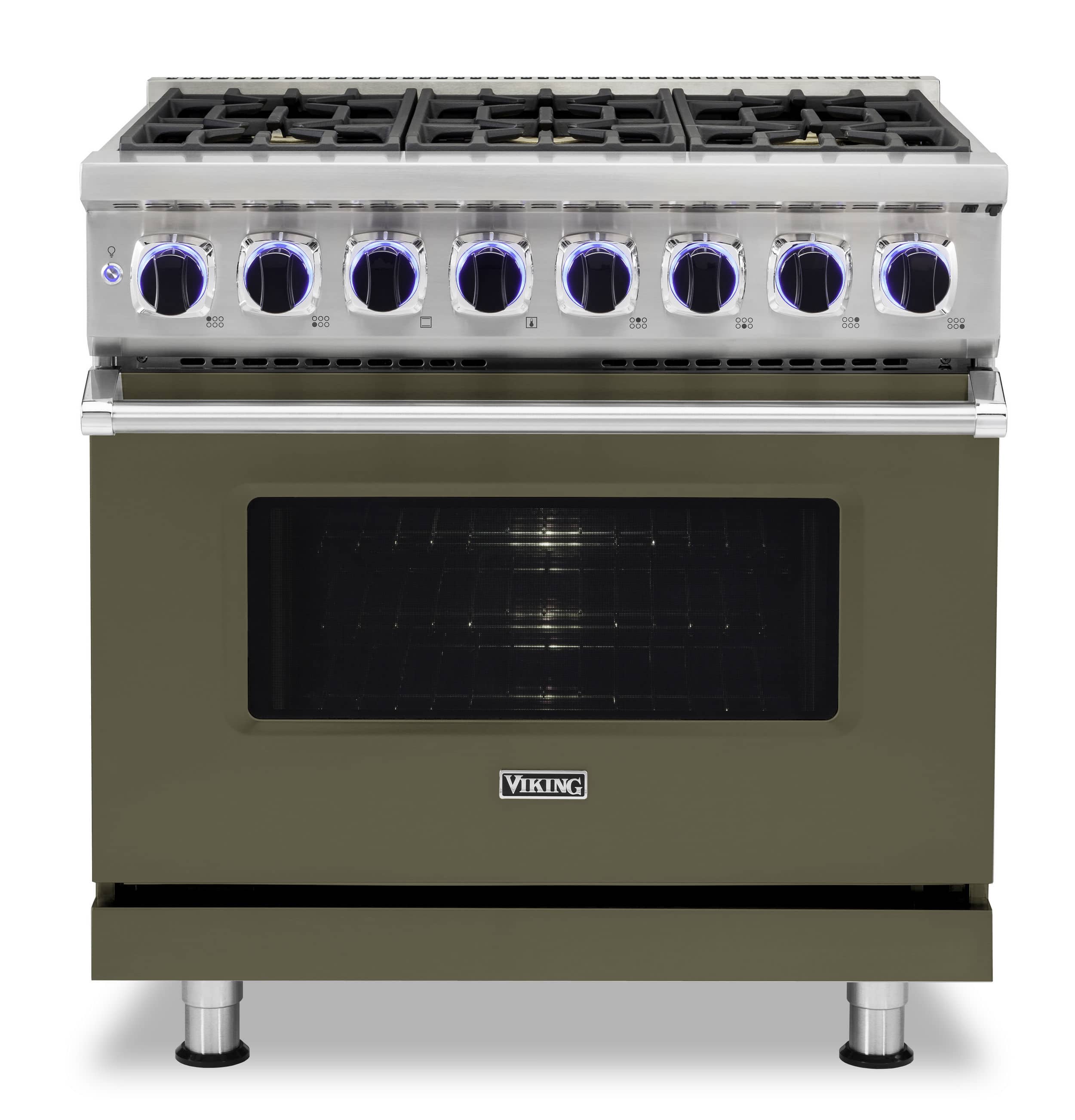 Viking - 36"W./24"D. Dual Fuel Sealed Burner Range-6 Burners-LP - Martini