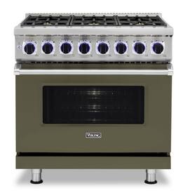 Viking - 36"W./24"D. Dual Fuel Sealed Burner Range-6 Burners-LP - Martini