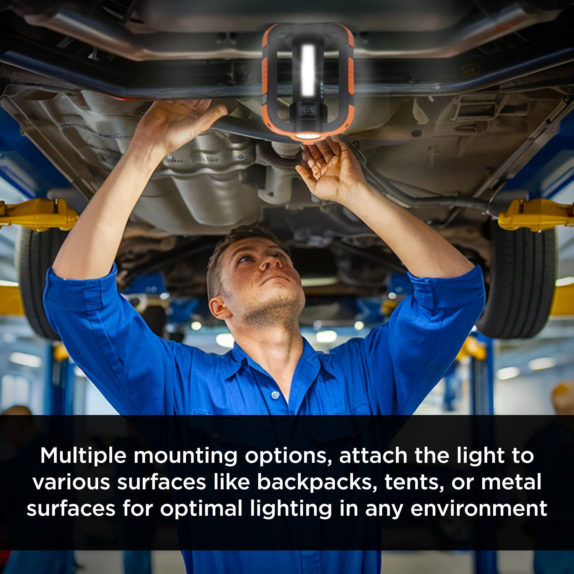 DRICKER ROTHE

Multiple mounting options, attach the light to various surfaces like backpacks, tents, or metal surfaces for optimal lighting in any environment