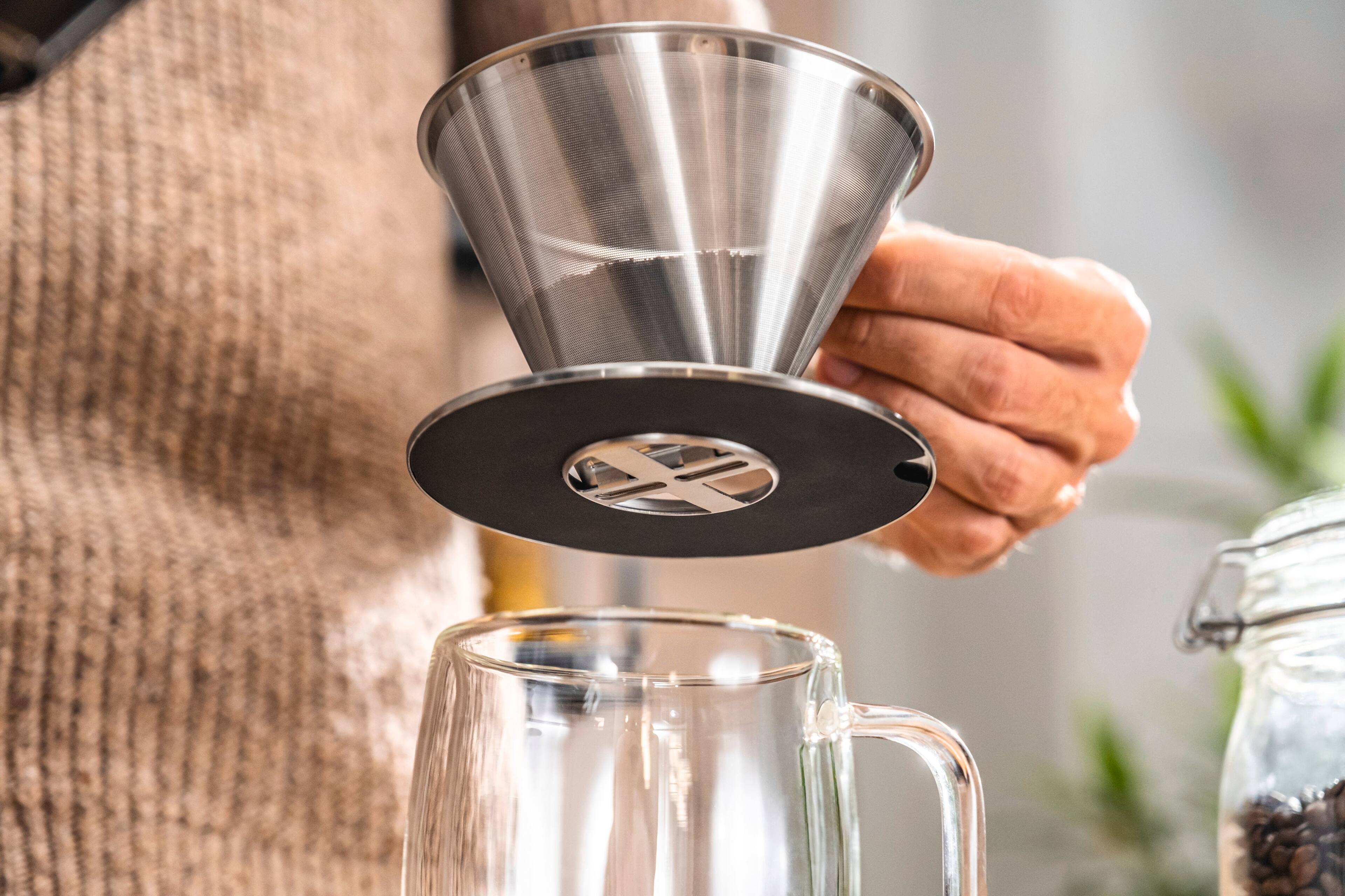 Alt View 8. ZWILLING - ZWILLING Sorrento Stainless Steel Pour Over Coffee Dripper - Silver.