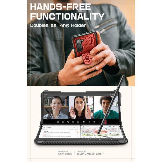 HANDS-FREE FUNCTIONALITY  
Doubles as Ring Holder  

Design by SAMSUNG  
Design by SUPCASE UB