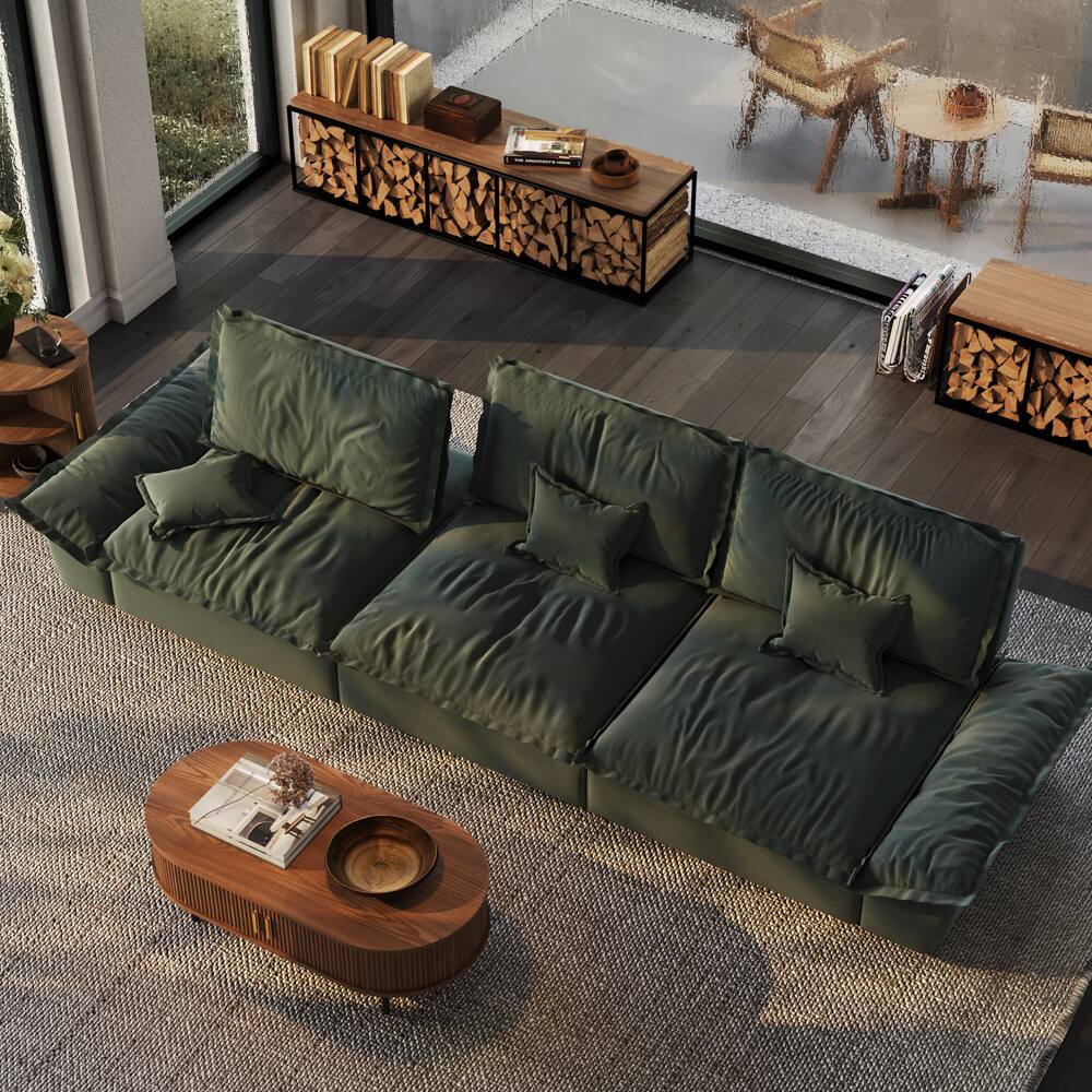 Green Suede Fabric