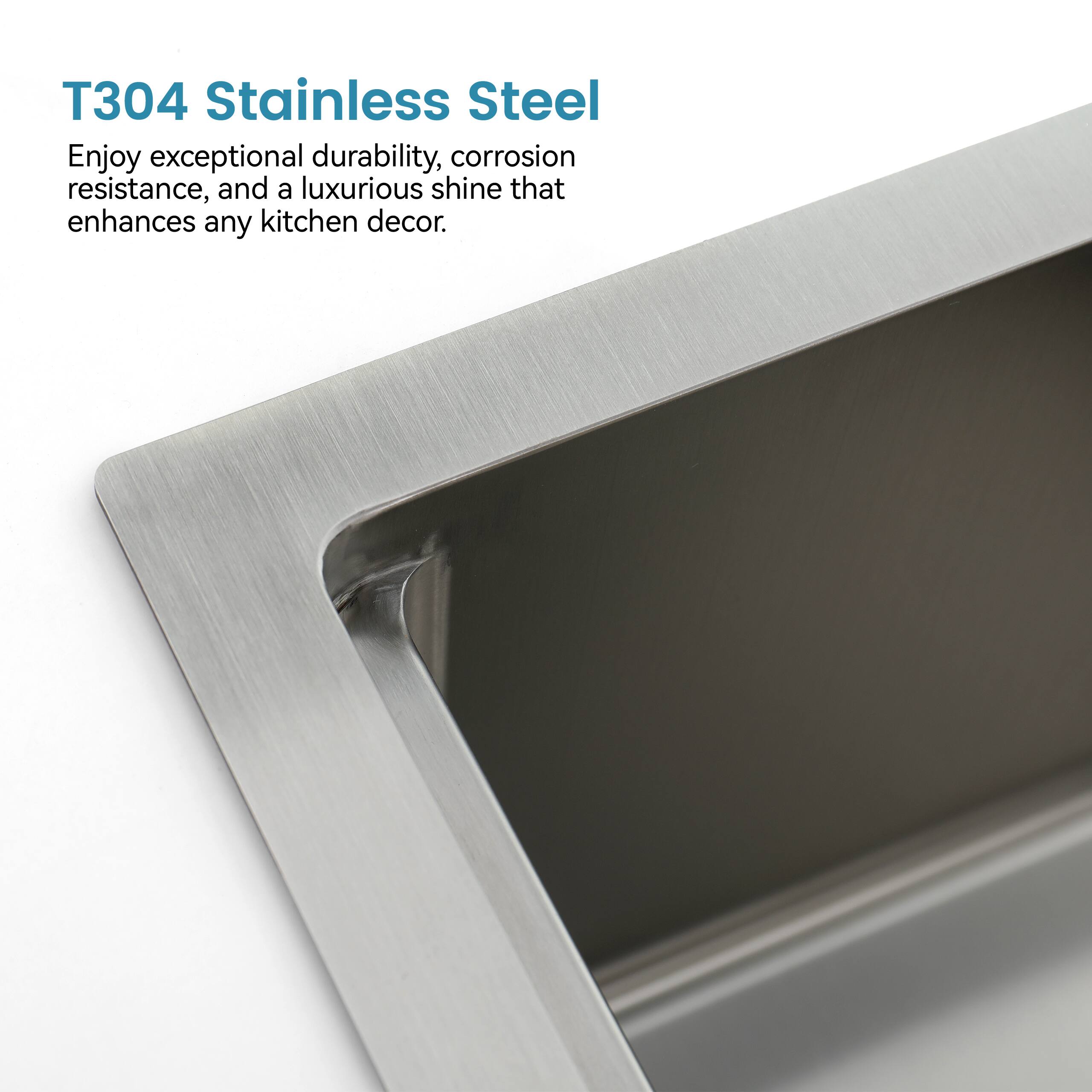 T304 Stainless Steel

Enjoy exceptional durability, corrosion resistance, and a luxurious shine that enhances any kitchen decor.