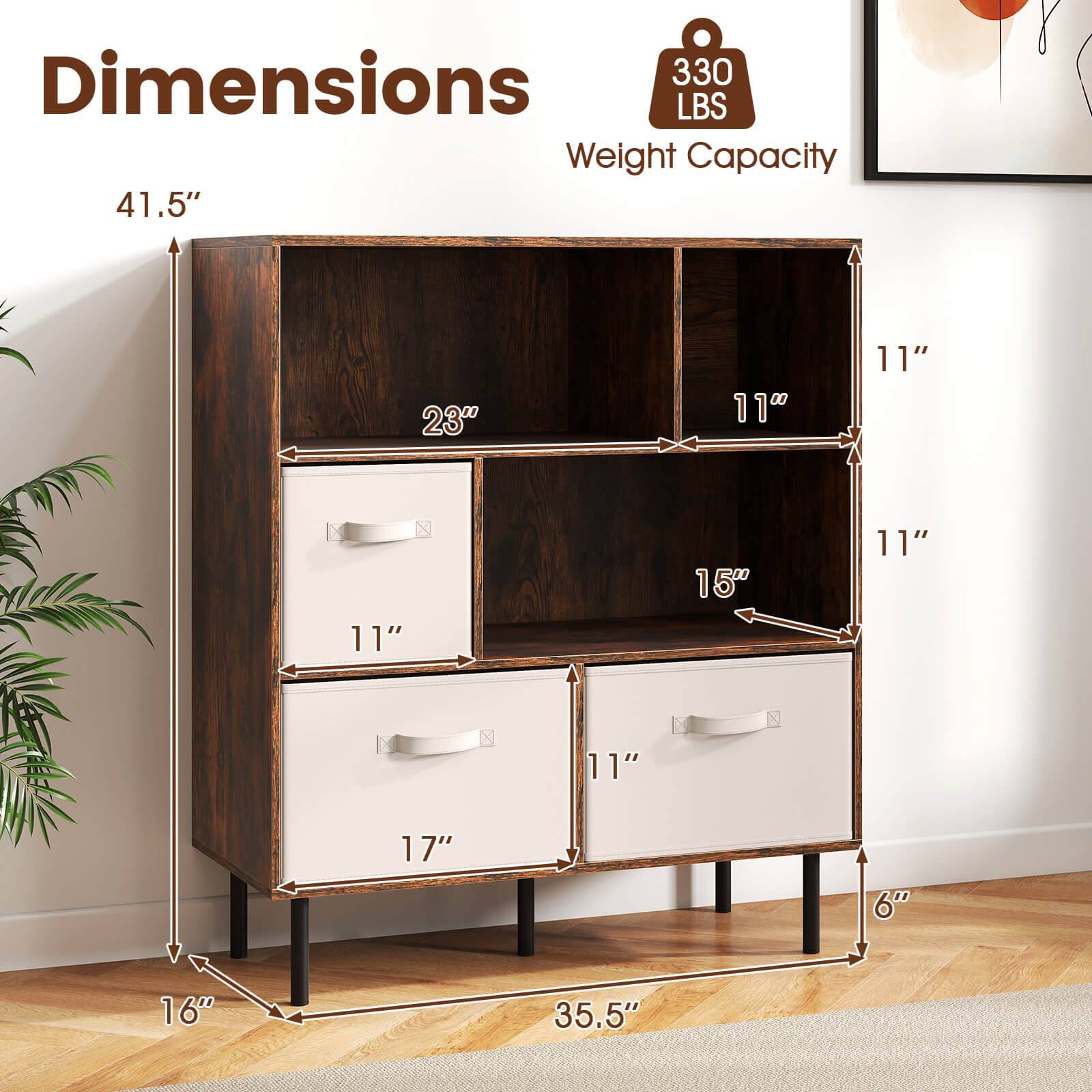 Dimensions  
330 LBS Weight Capacity  
41.5" x 23" x 11" x 11" x 15" x 11" x 11" x 17" x 6" x 16" x 35.5"