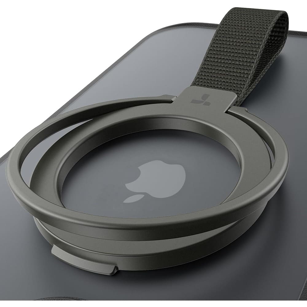 PARKER SLATER - 2025 Magnetic Phone Grip Kickstand with Braided Strap for MagSafe – Bronze - Black