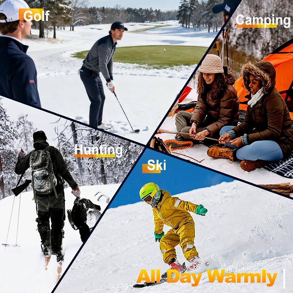 Golf  
Camping  
Hunting  
Ski  
All Day Warmly