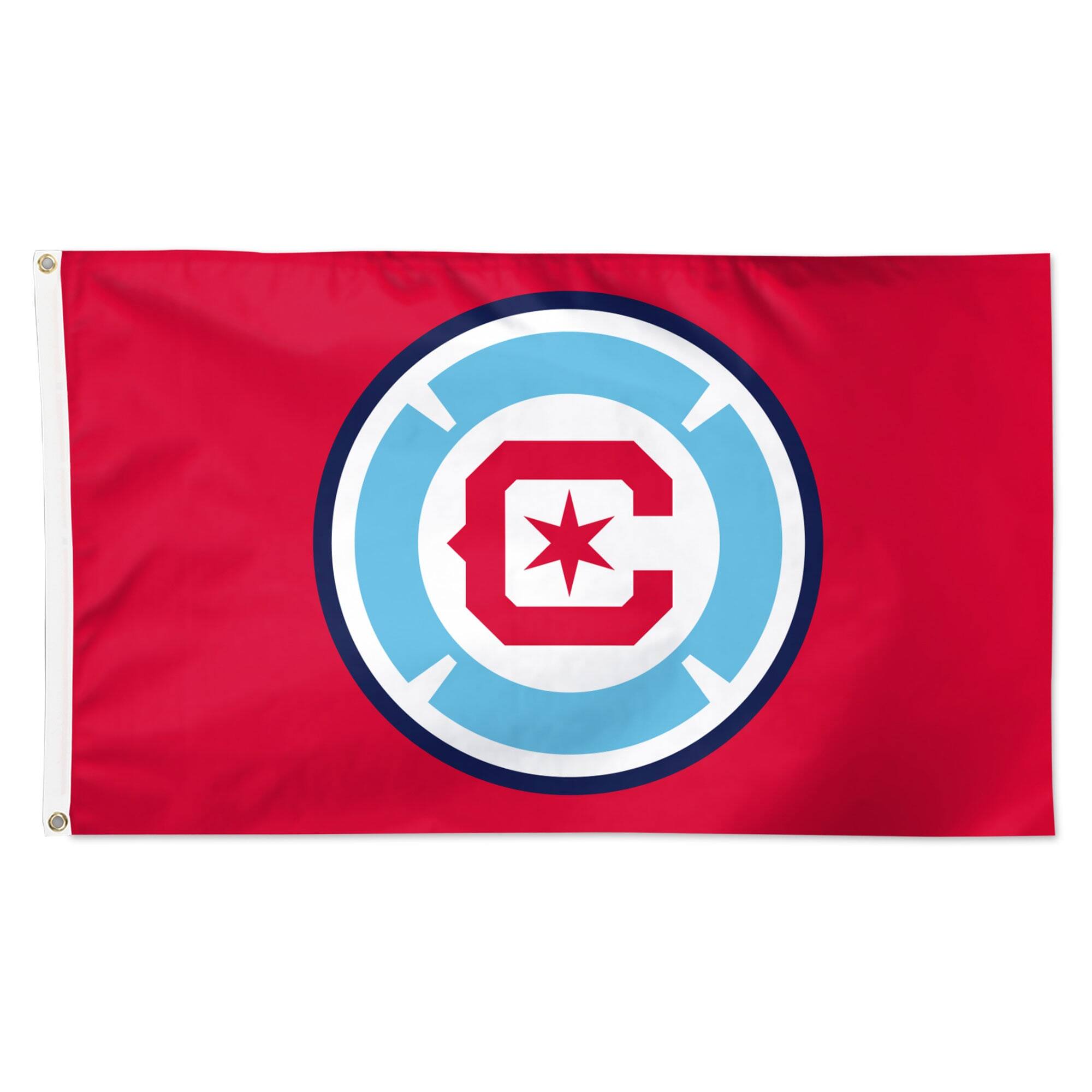 Front. WinCraft - Chicago Fire 3' x 5' Team Single-Sided Flag - Multicolor.