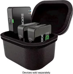 RØDE - CHARGECASE + Lithium Ion Battery Charging Case For The Wireless Go (Gen 3) - Black - Front_Zoom