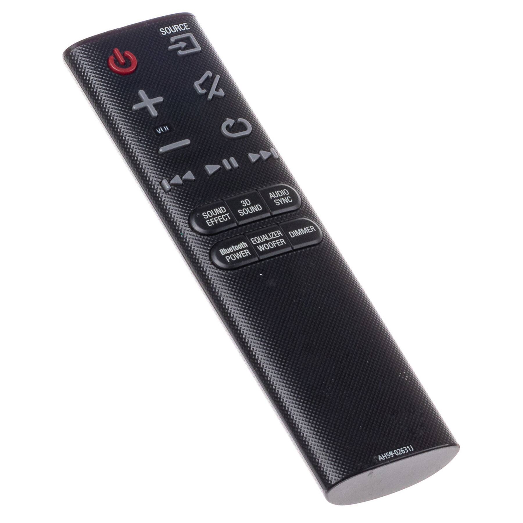 SOURCE  
AUDIO SYNC  
SOUND EFFECT  
3D SOUND  
EQUALIZER  
WOOFER  
DIMMER  
Bluetooth  
POWER  
AH59-02631J