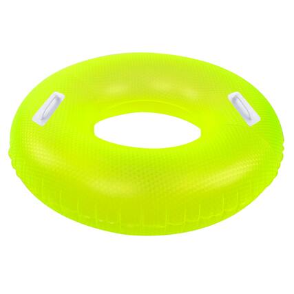 Front. Northlight - 42" Yellow Sparkle Inflatable Swimming Pool Tube Ring Float.