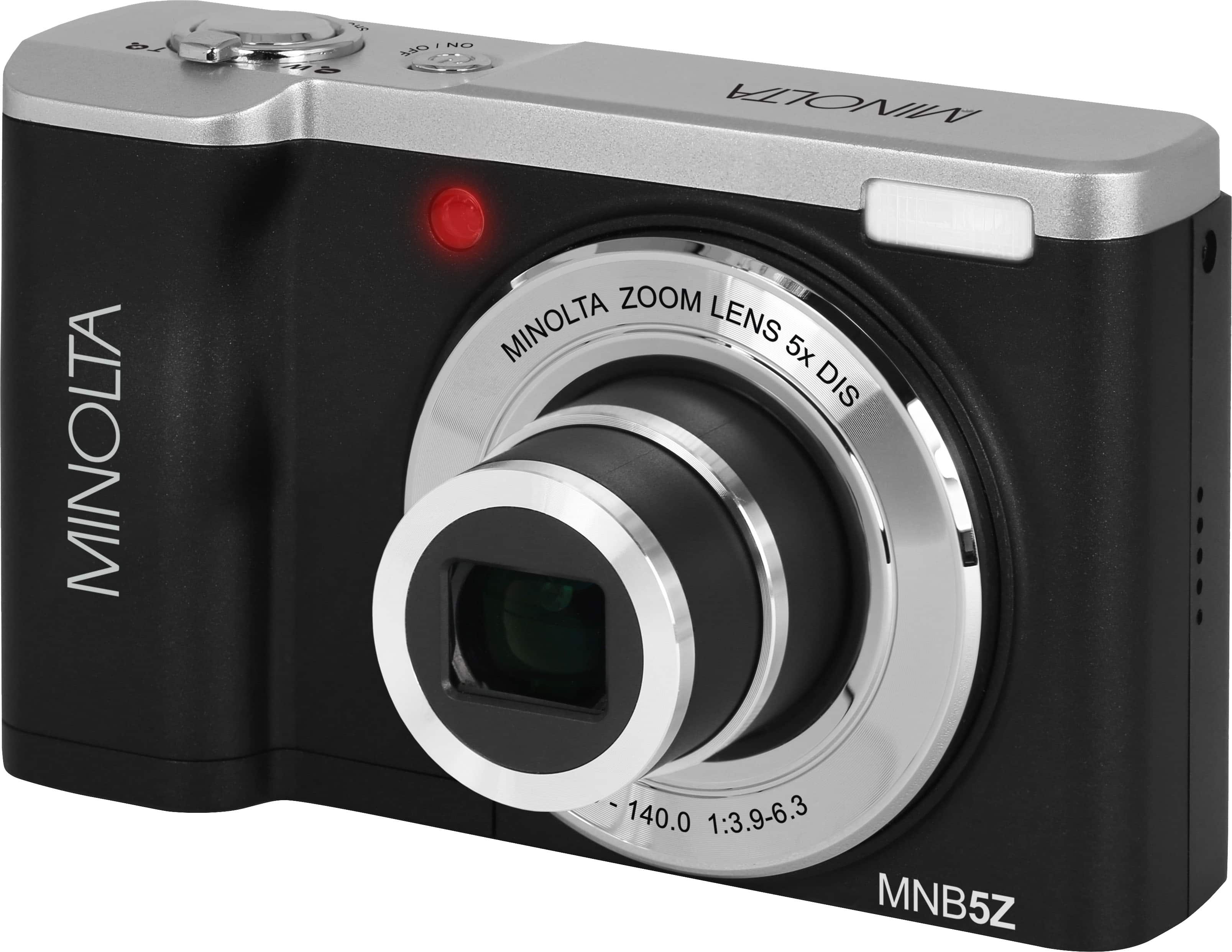 Minolta - MNB5Z 56.0 Megapixel 5K Digital Camera with 5x Optical Zoom Lens - Black