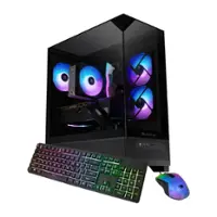 iBUYPOWER - Element SE Gaming Desktop PC - AMD Ryzen 5 8400F, AMD Radeon RX 6600 8GB, 16GB DDR5 RGB,1TB NVMe - Black - Front_Zoom